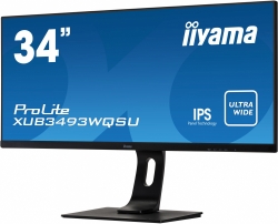 Монитор Iiyama 34 ProLite XUB3493WQSU-B1 черный IPS LED 4ms 21:9 HDMI M/M матовая HAS Piv 1000:1 400cd 178гр/178гр 3440x1440 DP UW USB 9.5кг