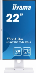 Монитор Iiyama 21.5 ProLite XUB2294HSU-W1 белый VA LED 4ms 16:9 HDMI M/M матовая HAS Piv 3000:1 250cd 178гр/178гр 1920x1080 VGA DP FHD USB 4.7кг