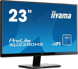 Монитор Iiyama 23 ProLite XU2390HS-B1 черный AH-IPS LED 5ms 16:9 DVI HDMI M/M матовая 1000:1 250cd 178гр/178гр 1920x1080 VGA FHD 4кг