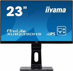 Монитор Iiyama 23 ProLite XUB2390HS-B1 черный AH-IPS LED 5ms 16:9 DVI HDMI M/M матовая HAS Piv 1000:1 250cd 178гр/178гр 1920x1080 VGA FHD 5.4кг