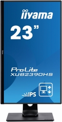 Монитор Iiyama 23 ProLite XUB2390HS-B1 черный AH-IPS LED 5ms 16:9 DVI HDMI M/M матовая HAS Piv 1000:1 250cd 178гр/178гр 1920x1080 VGA FHD 5.4кг