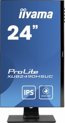 Монитор Iiyama 23.8 ProLite XUB2490HSUC-B1 черный IPS LED 4ms 16:9 HDMI M/M Cam матовая HAS Piv 1000:1 250cd 178гр/178гр 1920x1080 VGA DP FHD USB 5.1