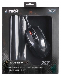 Мышь A4Tech X-7120 черный оптическая (2000dpi) USB2.0 (7but)