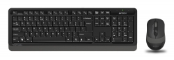 Клавиатура + мышь A4Tech Fstyler FG1010 клав:черный/серый мышь:черный/серый USB беспроводная Multimedia