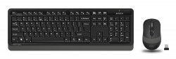 Клавиатура + мышь A4Tech Fstyler FG1010 клав:черный/серый мышь:черный/серый USB беспроводная Multimedia