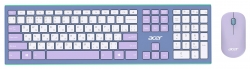 Клавиатура + мышь Acer OCC200 клав:зелёный/фиолетовый мышь:зелёный/фиолетовый USB беспроводная slim Multimedia