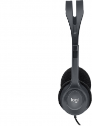 Наушники с микрофоном Logitech H111 серый 2.35м накладные оголовье (981-000593)