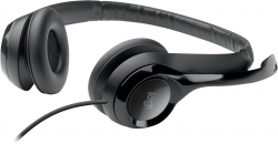 Наушники с микрофоном Logitech H390 черный 1.9м накладные USB оголовье (981-000014)