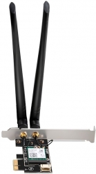 Сетевой адаптер WiFi D-Link DWA-X582/RU/A2A AX3000 PCI Express (ант.внеш.съем) 2ант.