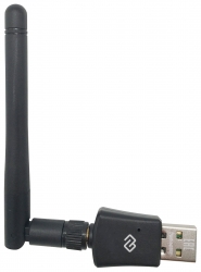 Сетевой адаптер WiFi Digma DWA-N300E N300 USB 2.0 (ант.внеш.съем) 1ант. (упак.:1шт)