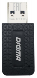 Сетевой адаптер WiFi Digma DWA-AC1300C AC1300 USB 3.0 (ант.внутр.) 1ант. (упак.:1шт)