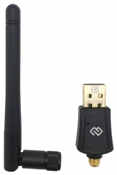 Сетевой адаптер WiFi Digma DWA-AC600E AC600 USB 2.0 (ант.внеш.съем) 1ант. (упак.:1шт)