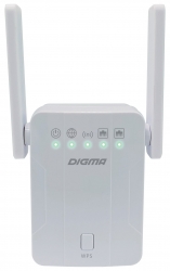 Повторитель беспроводного сигнала Digma D-WR300 10/100BASE-TX белый (упак.:1шт)