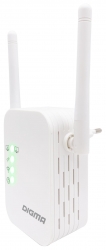 Повторитель беспроводного сигнала Digma D-WR310 10/100BASE-TX белый (упак.:1шт)