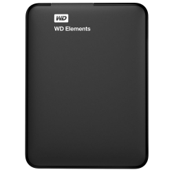 Жесткий диск WD USB 3.0 1Tb WDBUZG0010BBK-WESN Elements Portable 2.5 черный