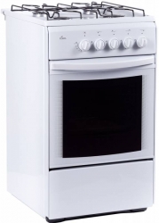 Плита Газовая Flama RG 24026 W белый реш.сталь