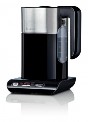 Чайник электрический Bosch TWK8613P 1.5л. 2400Вт черный/серебристый (корпус: нержавеющая сталь)