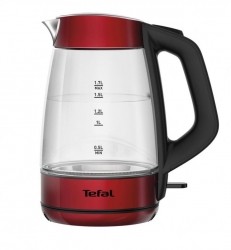 Чайник электрический Tefal KI520530 1.7л. 2200Вт красный (корпус: стекло)