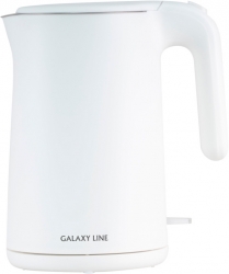 Чайник электрический Galaxy Line GL 0327 1.5л. 1800Вт белый (корпус: нержавеющая сталь/пластик)