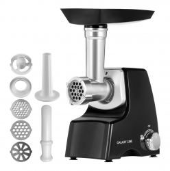 Мясорубка Galaxy Line GL 2415 1500Вт черный/серебристый