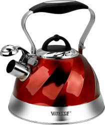 Чайник металлический Vitesse Thelma 3л. красный (VS-1119)