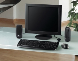 Колонки Logitech S120 2.0 черный 2.3Вт