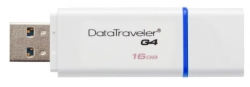 Флеш Диск Kingston 16Gb DataTraveler G4 DTIG4/16GB USB3.0 белый/синий