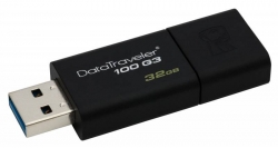 Флеш Диск Kingston 32Gb DT 100 G3 DT100G3/32GB USB3.0 черный