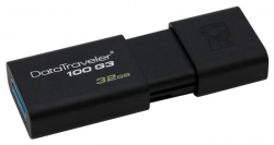 Флеш Диск Kingston 32Gb DT 100 G3 DT100G3/32GB USB3.0 черный