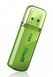 Флеш Диск Silicon Power 64Gb Helios 101 SP064GBUF2101V1N зеленый