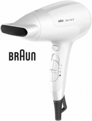 Фен Braun HD380 белый/серебристый