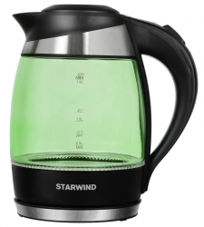 Чайник электрический Starwind SKG2213 зеленый/черный