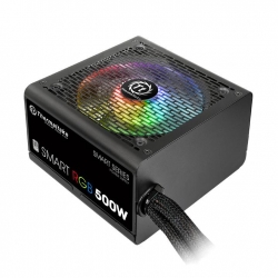 Блок питания Thermaltake Smart RGB 500 80+ (24+4+4pin) APFC 120mm fan color LED 5xSATA RTL