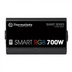 Блок питания Thermaltake Smart RGB 700 80+ (24+4+4pin) APFC 120mm fan color LED 6xSATA RTL