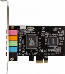 Звуковая карта PCI-E 8738 (C-Media CMI8738-LX) 5.1 bulk