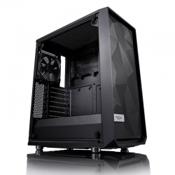 Корпус Fractal Design Meshify C Blackout TG черный без БП ATX 5x120mm 4x140mm 2xUSB3.0 audio bott PSU