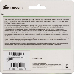 Память DDR3L 8Gb Corsair CMSO8GX3M1C1600C11 RTL SO-DIMM