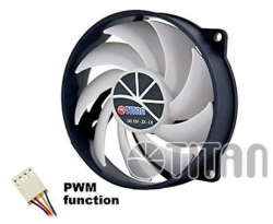 Вентилятор Titan TFD-9525H12ZP/KU(RB) 80x80x25mm 4-pin 10-27dB Ret
