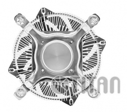 Устройство охлаждения(кулер) Titan DC-155A915Z/R Soc-1150/1151/1155/ 3-pin 33dB Al 75W 147gr Ret