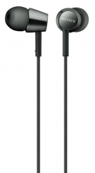 Наушники вкладыши Sony MDR-EX155 1.2м черный проводные (в ушной раковине)