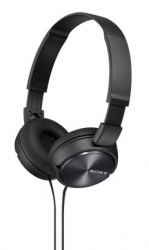 Наушники накладные Sony MDR-ZX310 1.2м черный проводные (оголовье)