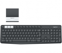 Клавиатура Logitech Multi-Device Stand Combo K375s темно-серый беспроводная