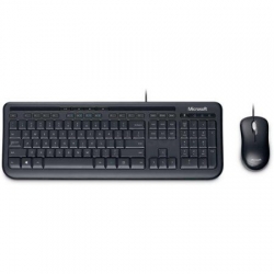 Клавиатура + мышь Microsoft Wired 600 for Business черный