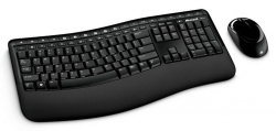 Клавиатура + мышь Microsoft Comfort 5050 черный беспроводная