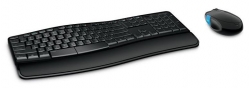 Клавиатура + мышь Microsoft Sculpt Comfort Desktop (L3V-00017) черный/синий беспроводная