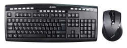 Клавиатура + мышь A4Tech V-Track 9200F черный беспроводная