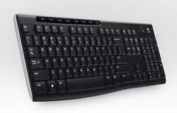 Клавиатура Logitech K270 черный/белый беспроводна