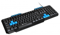 Клавиатура Oklick 750G Frost WAR черный/черный