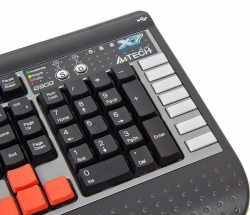 Клавиатура A4Tech X7-G800MU черный/серый PS/2+USB Multimedia Gamer (подставка для запястий)