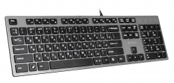 Клавиатура A4Tech KV-300H серый/черный